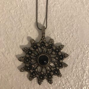 Black star necklace